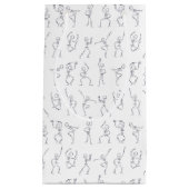 Dansen Halloween skeletten - wit Klein Cadeauzakje (Voorkant)