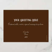 Dansen Harlequins Folie Feestdagenkaart (Achterkant)