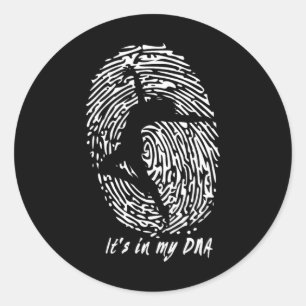 Dansen - Het zit in mijn DNA-geschenk voor dansers Ronde Sticker