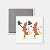 Dansen Hot Dogs Magneet (Voorkant / Achterkant)