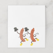 Dansen Hot Dogs Plaatskaartje (Buitenkant ongevouwen)