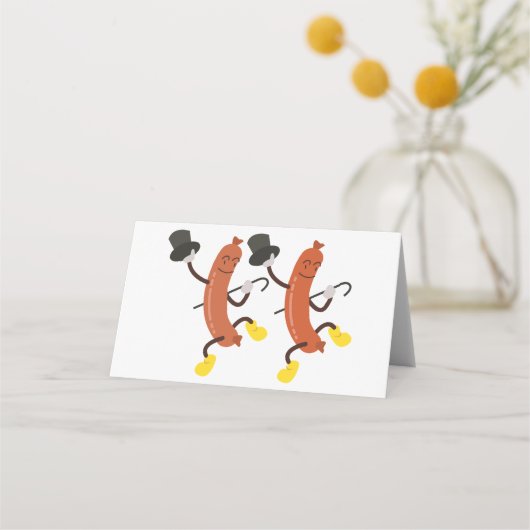 Dansen Hot Dogs Plaatskaartje (Voorkant)