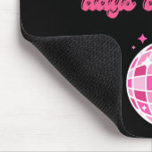 Dansen in 100 dagen van de school met roze disco b muismat (Hoek)