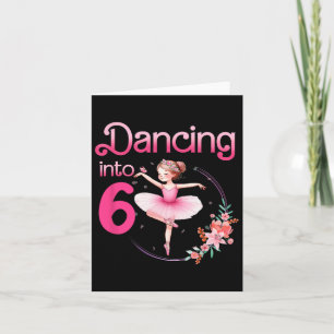 Dansen in 6 Ballerina 6e verjaardagsfeest Ballet Kaart
