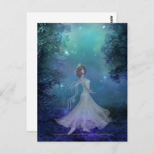 Dansen in Bossen Briefkaart 2 (Voorkant / Achterkant)