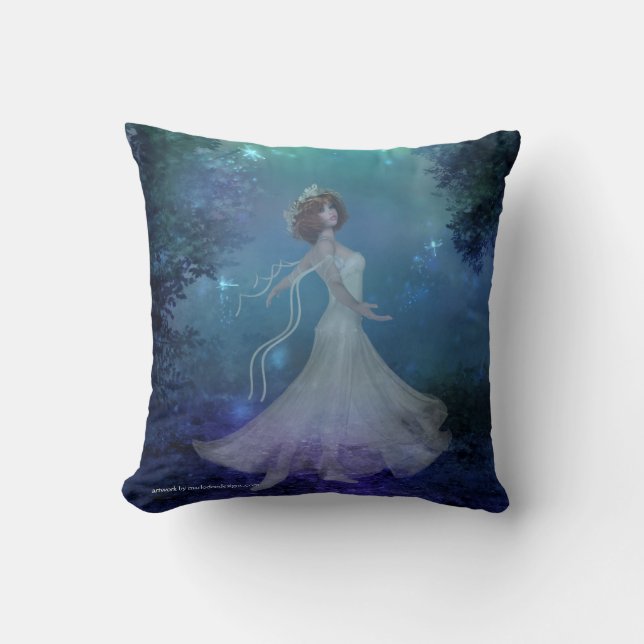 Dansen in de Bossen Fantasy Pillow Kussen (Voorkant)