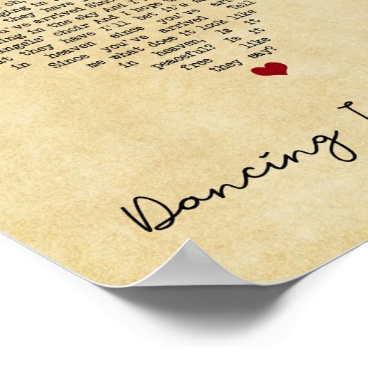 Dansen in de  hemelvaart poster (Hoek)