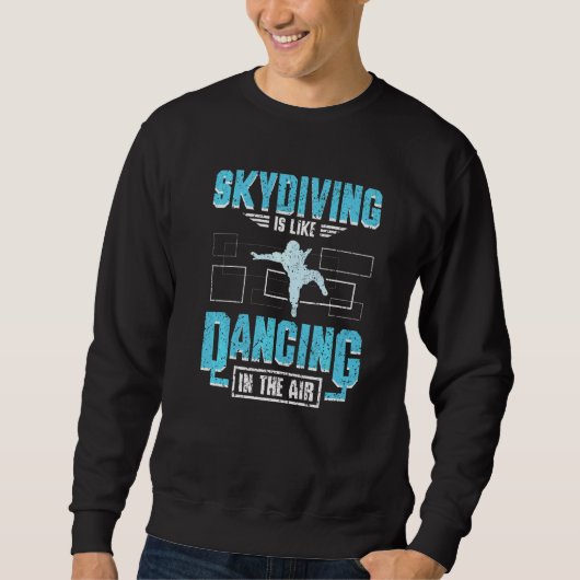 Dansen in de lucht parachutespringen trui (Voorkant)