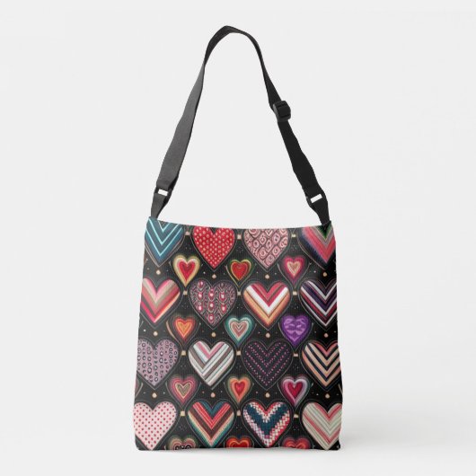 Dansen in de naam van de liefde crossbody tas (Achterkant)