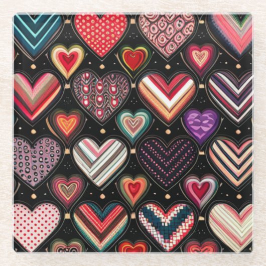 Dansen in de naam van de liefde glazen onderzetter (Voorkant)