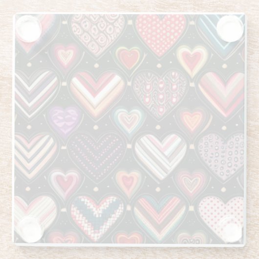 Dansen in de naam van de liefde glazen onderzetter (Achterkant)