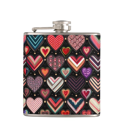 Dansen in de naam van de liefde heupfles (Voorkant)