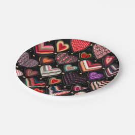 Dansen in de naam van de liefde papieren bordje