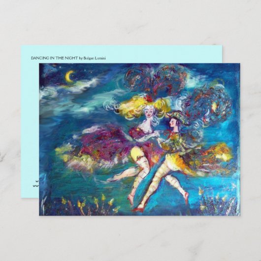 DANSEN IN DE NACHT BRIEFKAART (Voorkant / Achterkant)