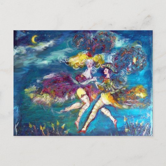 DANSEN IN DE NACHT BRIEFKAART (Voorkant)