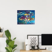 DANSEN IN DE NACHT POSTER (Thuiskantoor)