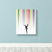 Dansen in de regen canvas afdruk (Insitu (Houten vloer))