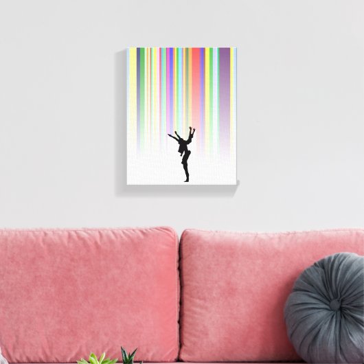 Dansen in de regen canvas afdruk (Insitu (Woonkamer))