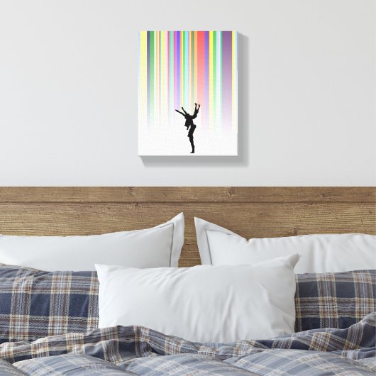Dansen in de regen canvas afdruk (Insitu (Slaapkamer))