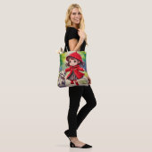 Dansen in de regen - Chibi art Tote Bag (Op model)