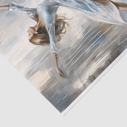 Dansen in de regen decoupage tissuepapier (Detail)