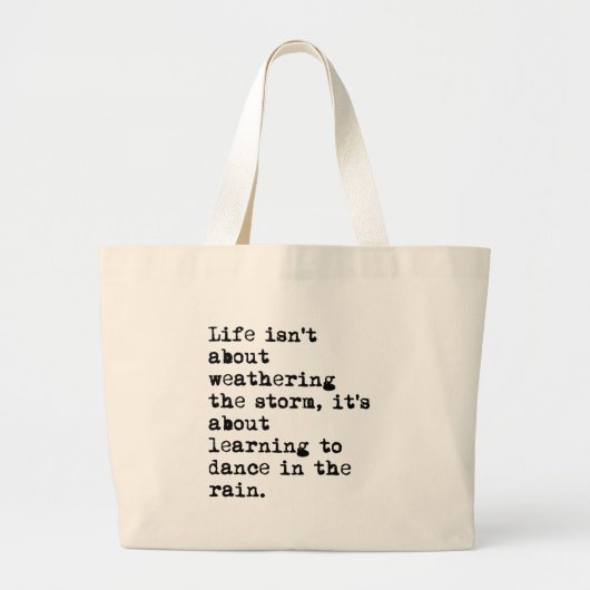Dansen in de regen grote tote bag (Voorkant)