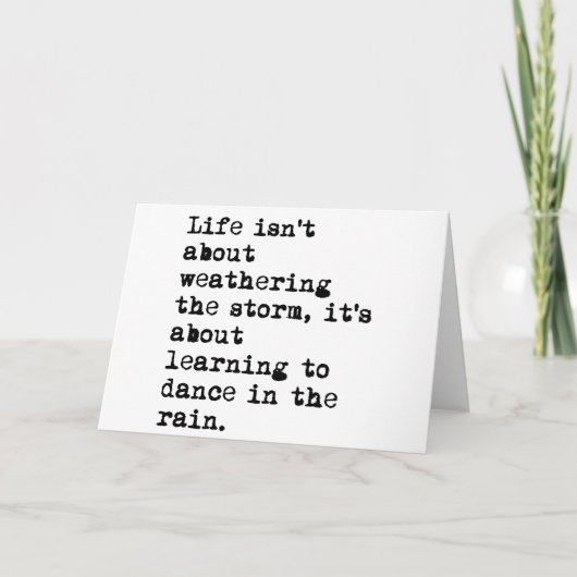 Dansen in de regen kaart (Voorkant)