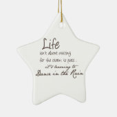 Dansen in de regen keramisch ornament (Rechts)