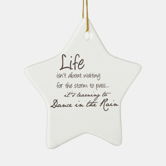 Dansen in de regen keramisch ornament (Rechts)