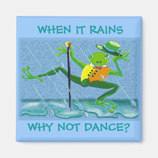 Dansen in de regen magneet (Voorkant)