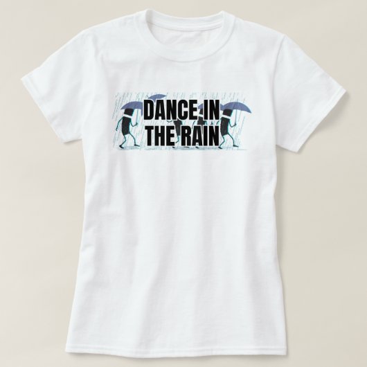 Dansen in de regen | phozos t-shirt (Design voorkant)