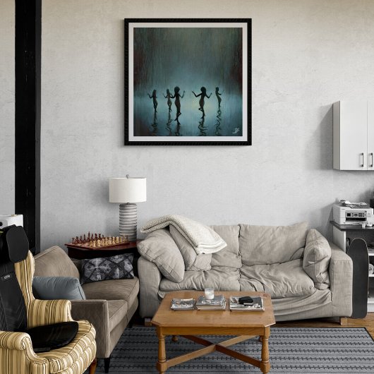 Dansen in de regen poster