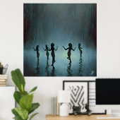 Dansen in de regen poster (Thuiskantoor)
