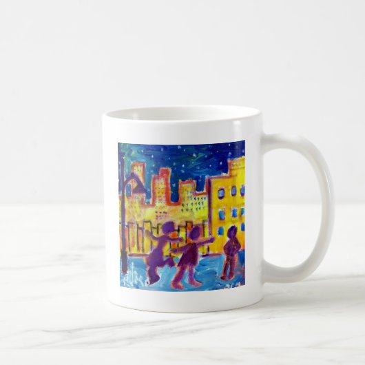 Dansen in de straat door Piliero Koffiemok (Rechts)
