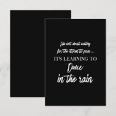 dansen in de trein bedankkaart (Voorkant / Achterkant)