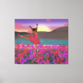 Dansen in de wei | dansen | Afro-Amerikaan Canvas Afdruk (Voorkant)