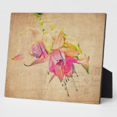dansen in de wind - Fuchsia Flowers Fotoplaat (Zijkant)