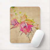 dansen in de wind - Fuchsia Flowers Muismat (Met muis)