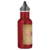 dansen in de wind - Fuchsia Flowers Waterfles (Links)