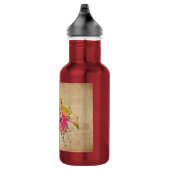 dansen in de wind - Fuchsia Flowers Waterfles (Rechts)