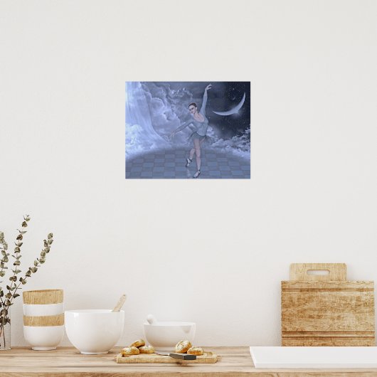 dansen in de wolken poster (Keuken)