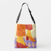 Dansen in geruite dromen crossbody tas (Achterkant)