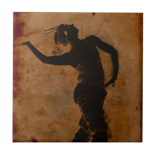 Dansen in het Grieks Tegeltje (Voorkant)