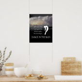 Dansen in het Inspirerend Poster van de Regen (Keuken)