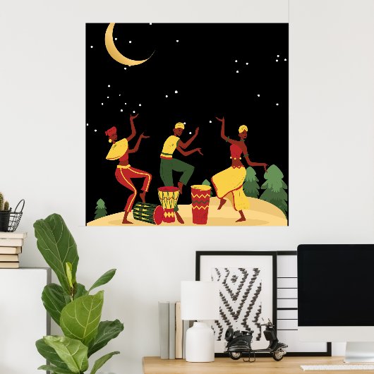 Dansen in het moonlight poster (Thuiskantoor)