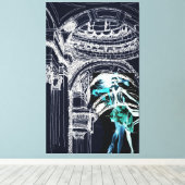 Dansen in het Pantheon, Parijs: gewikkeld doek Canvas Afdruk (Insitu (Houten vloer))