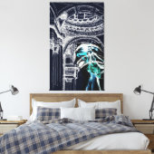 Dansen in het Pantheon, Parijs: gewikkeld doek Canvas Afdruk (Insitu (Slaapkamer))