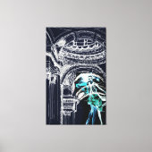 Dansen in het Pantheon, Parijs: gewikkeld doek Canvas Afdruk (Voorkant)