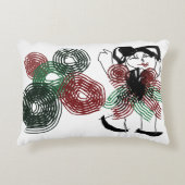 Dansen in pepermunt accent kussen (Voorkant)