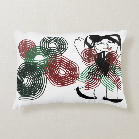 Dansen in pepermunt accent kussen (Voorkant)